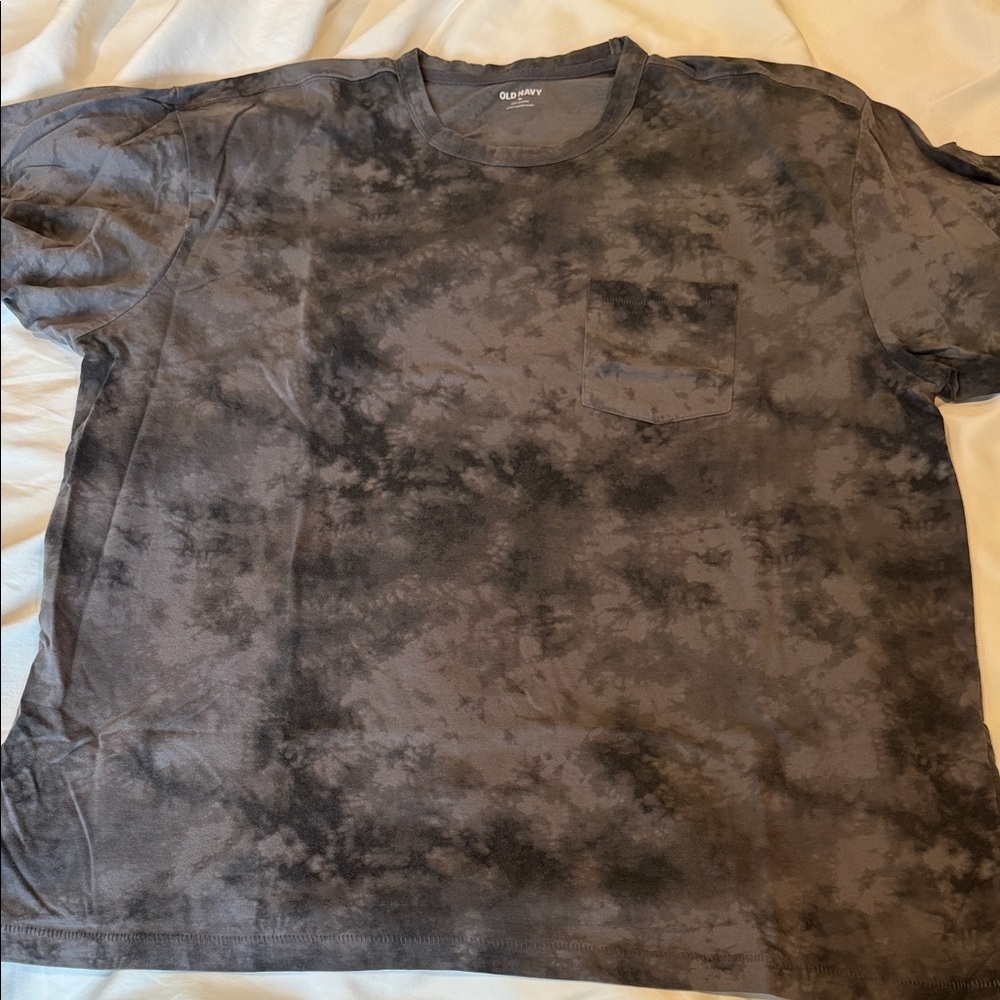 Old Navy Gray Tie-Dye Short Sleeve Tee